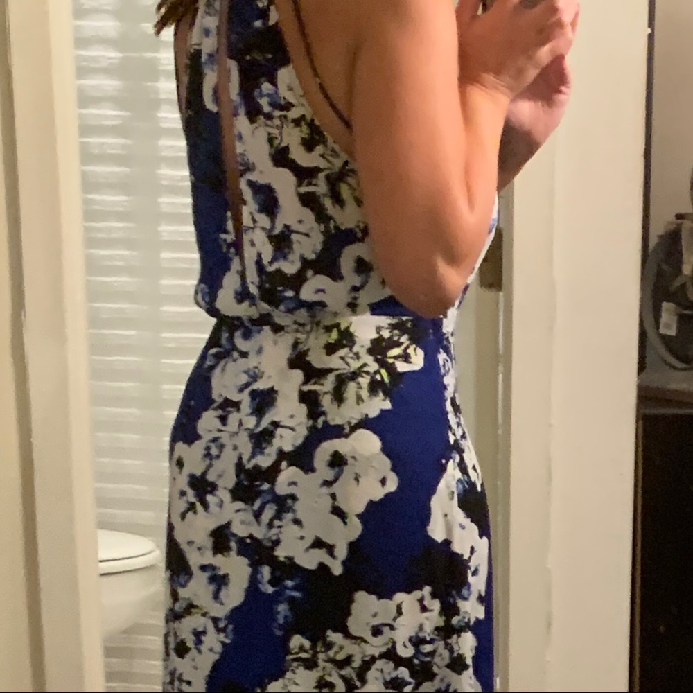Parker Blue floral dress